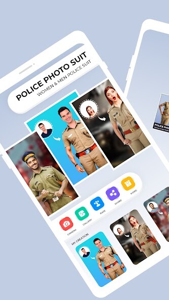 Run android online APK Police Photo Suit: Women & Men from MyAndroid or emulate Police Photo Suit: Women & Men using MyAndroid