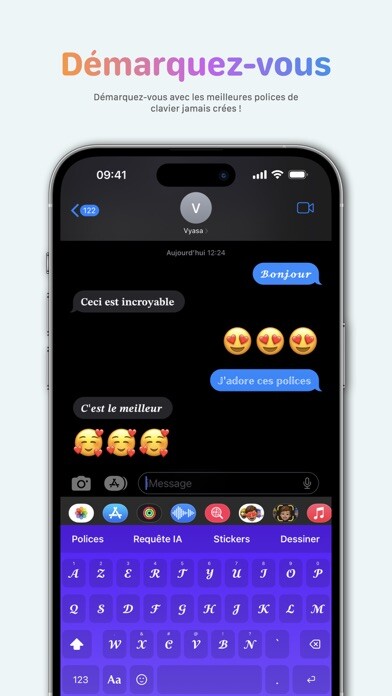 Emulate iPhone app Polices du clavier - Nouveaux using MyAndroid Emulate iPhone app Polices du clavier - Nouveaux using MyAndroid