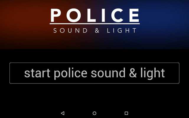 Emulate Android APK Police Sirens and Lights