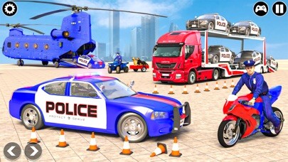 Emulate iPhone app Police Transport Car Parking using MyAndroid