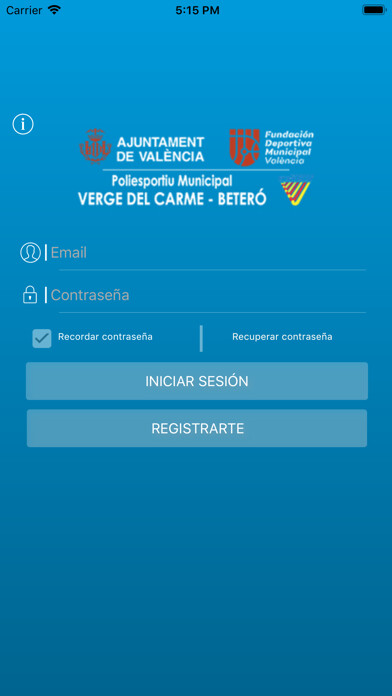 Emulate iPhone app Poliesportiu Verge del Carme using MyAndroid Emulate iPhone app Poliesportiu Verge del Carme using MyAndroid