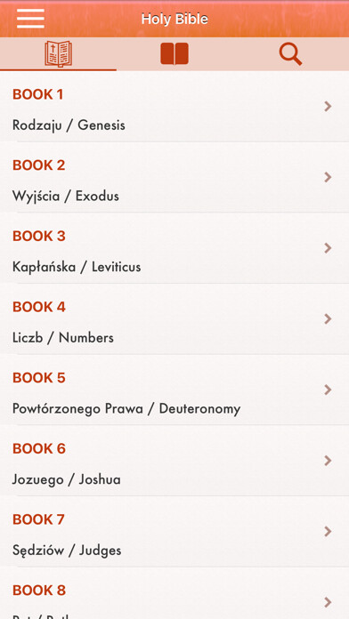 Emulate iPhone app Polish Bible Pro : Biblia using MyAndroid