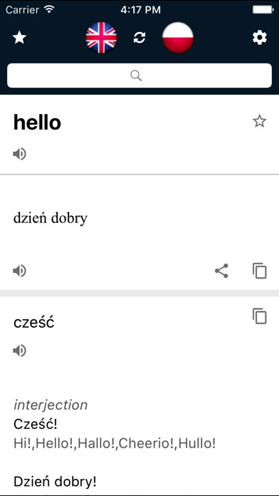 Emulate iPhone app Polish English Dictionary using MyAndroid Emulate iPhone app Polish English Dictionary using MyAndroid