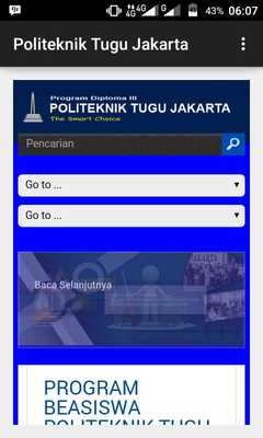 Emulate Android APK Politeknik Tugu Jakarta