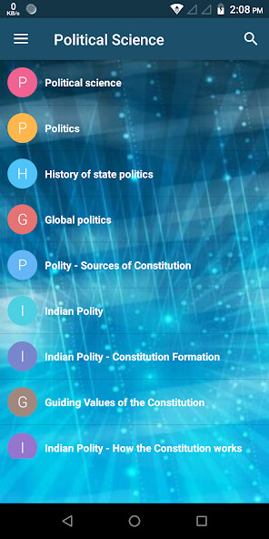 Run android online APK POLITICAL SCIENCE from MyAndroid or emulate POLITICAL SCIENCE using MyAndroid