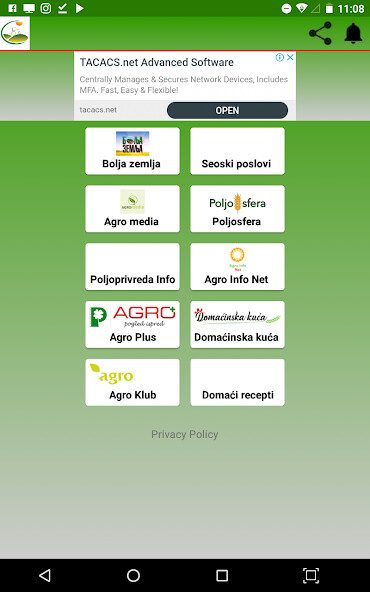Run android online APK Poljoprivrednik INFO from MyAndroid or emulate Poljoprivrednik INFO using MyAndroid