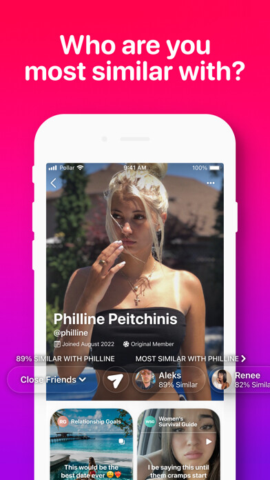 Emulate iPhone app Pollar - Trust Your Friends using MyAndroid