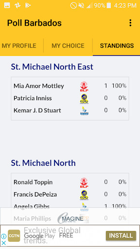 Run android online APK Poll Barbados from MyAndroid or emulate Poll Barbados using MyAndroid