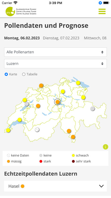 Emulate iPhone app Pollen-News using MyAndroid Emulate iPhone app Pollen-News using MyAndroid