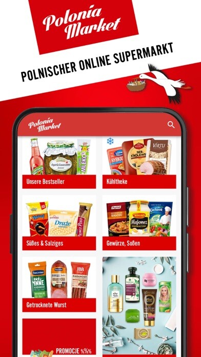 Emulate iPhone app Polonia Market using MyAndroid