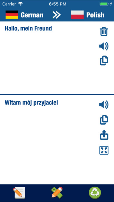 Emulate iPhone app Polsko Niemiecki Tłumacz using MyAndroid Emulate iPhone app Polsko Niemiecki Tłumacz using MyAndroid