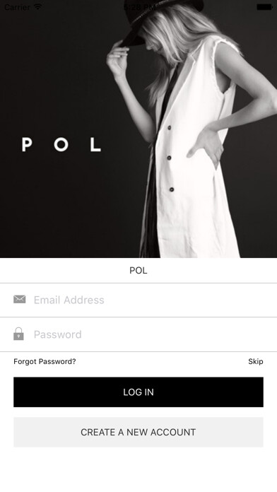 Emulate iPhone app POL - Wholesale Clothing using MyAndroid