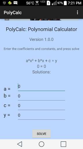 Run android online APK PolyCalc: Equation Solver from MyAndroid or emulate PolyCalc: Equation Solver using MyAndroid Run android online APK PolyCalc: Equation Solver from MyAndroid or emulate PolyCalc: Equation Solver using MyAndroid