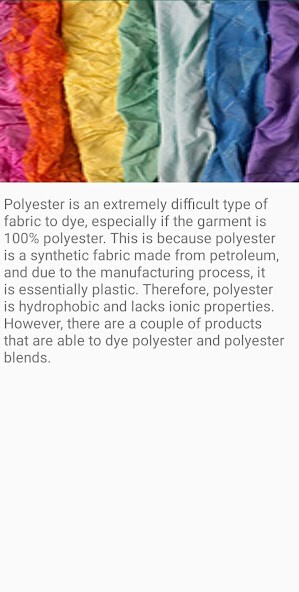 Run android online APK Polyester Fabric Dye from MyAndroid or emulate Polyester Fabric Dye using MyAndroid