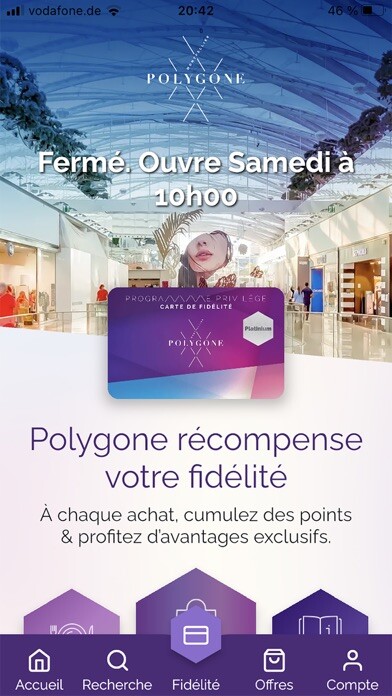 Emulate iPhone app Polygone Montpellier using MyAndroid