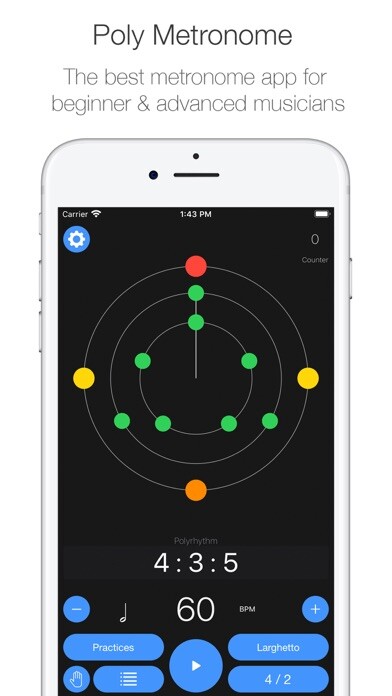 Emulate iPhone app Poly Metronome using MyAndroid Emulate iPhone app Poly Metronome using MyAndroid