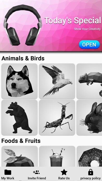 Emulate iPhone app Poly Puzzle: Paint By Numbers using MyAndroid Emulate iPhone app Poly Puzzle: Paint By Numbers using MyAndroid
