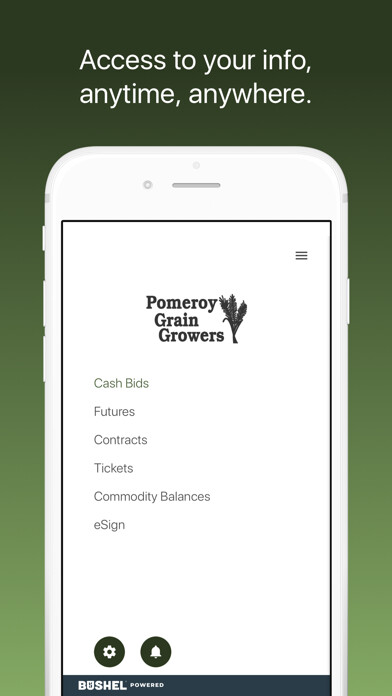 Emulate iPhone app Pomeroy Grain Growers using MyAndroid