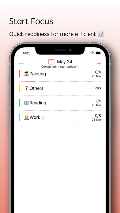 Emulate iPhone app Pomoer-Focus Timer & Task List using MyAndroid Emulate iPhone app Pomoer-Focus Timer & Task List using MyAndroid