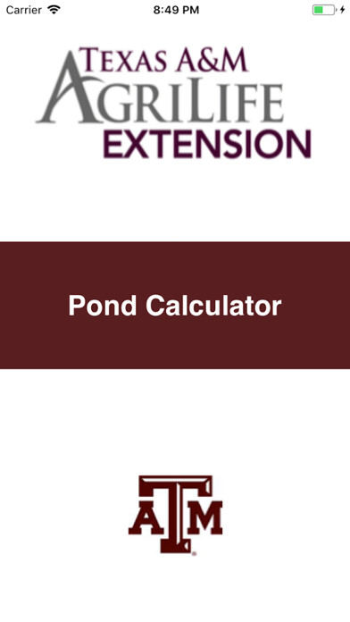 Emulate iPhone app PondCalc using MyAndroid