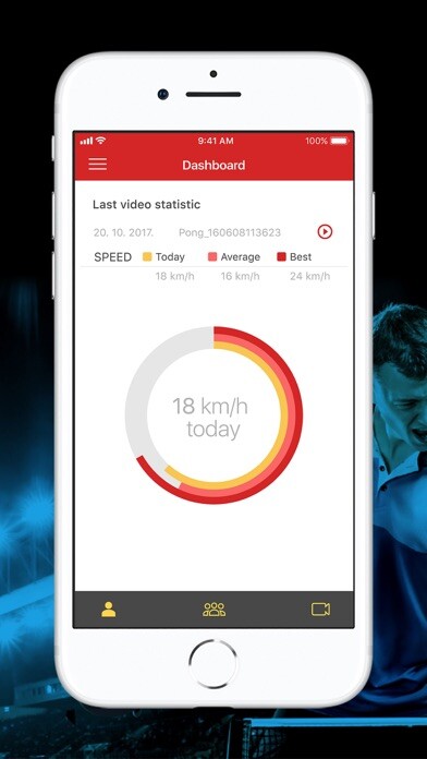 Emulate iPhone app Pongio Table Tennis Assistant using MyAndroid