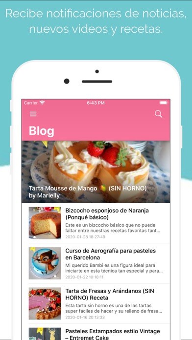 Emulate iPhone app Ponquecitos and Cakes using MyAndroid Emulate iPhone app Ponquecitos and Cakes using MyAndroid