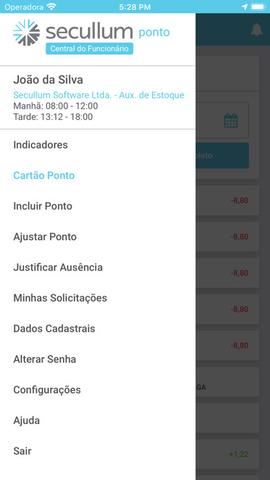 Emulate iPhone app Ponto Web - Funcionários using MyAndroid Emulate iPhone app Ponto Web - Funcionários using MyAndroid