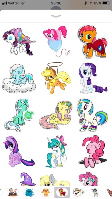 Emulate iPhone app Pony Cute Funny Stickers using MyAndroid Emulate iPhone app Pony Cute Funny Stickers using MyAndroid