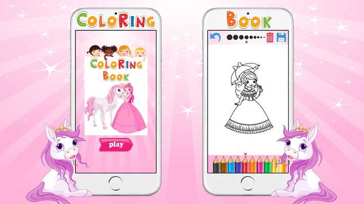 Emulate Android APK Pony Princess Coloring Pages