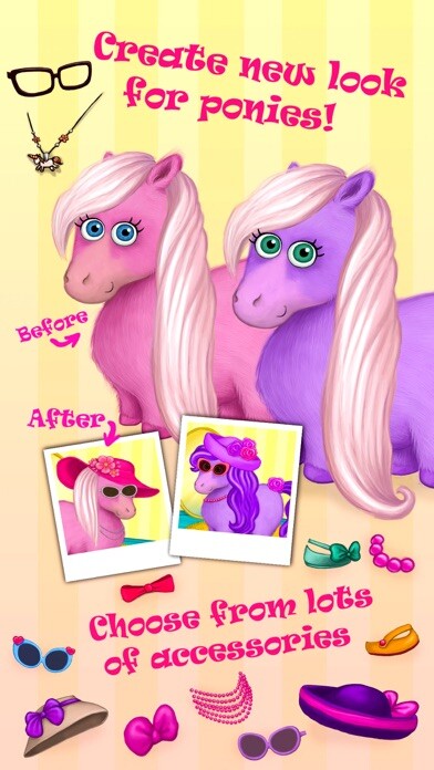 Emulate iPhone app Pony Sisters in Hair Salon - Horse Hairstyle Makeover Magic using MyAndroid