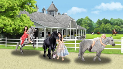 Emulate iPhone app Pony und Reiter Anziehspass using MyAndroid