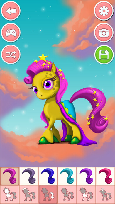 Emulate iPhone app Pony & unicorn dressup game - dress up free using MyAndroid Emulate iPhone app Pony & unicorn dressup game - dress up free using MyAndroid