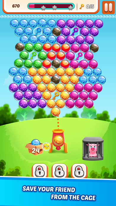 Emulate iPhone app Pooch POP - Bubble Shooter using MyAndroid
