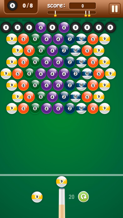 Emulate iPhone app Pool 8 Ball Shooter - Bubble Shooter using MyAndroid