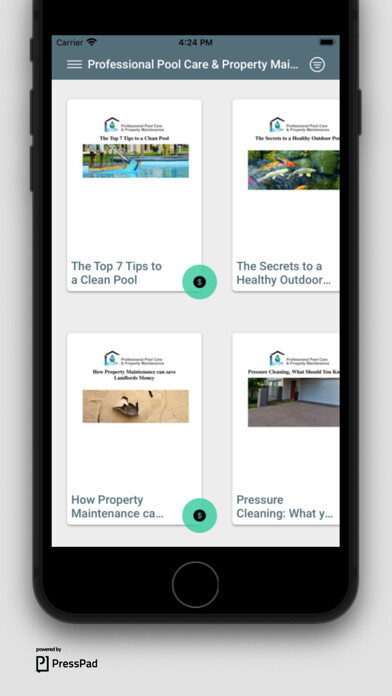 Emulate iPhone app Pool Care Property Maintenance using MyAndroid Emulate iPhone app Pool Care Property Maintenance using MyAndroid
