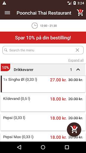 Run android online APK Poonchai Thai Restaurant from MyAndroid or emulate Poonchai Thai Restaurant using MyAndroid