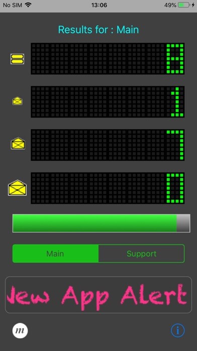 Emulate iPhone app Pop3Count using MyAndroid