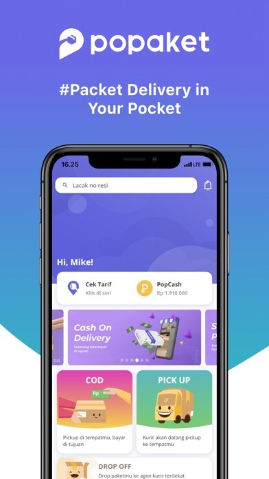 Emulate iPhone app Popaket - Package Delivery&COD using MyAndroid Emulate iPhone app Popaket - Package Delivery&COD using MyAndroid