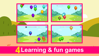 Emulate iPhone app Pop Ballons Learning Game: ABC using MyAndroid