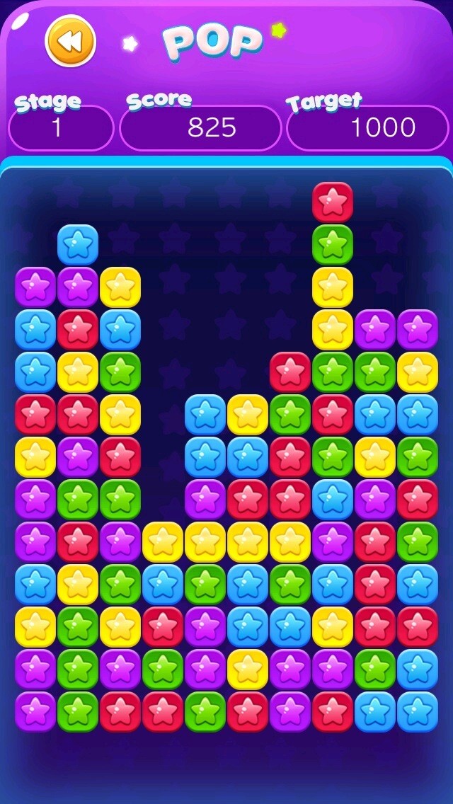 Emulate iPhone app Pop Blast - Link Color Star, Crush Square Mania using MyAndroid