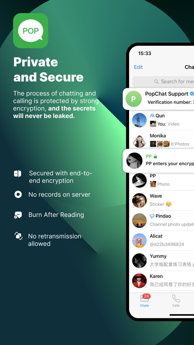Emulate iPhone app POP - Chat to the future using MyAndroid