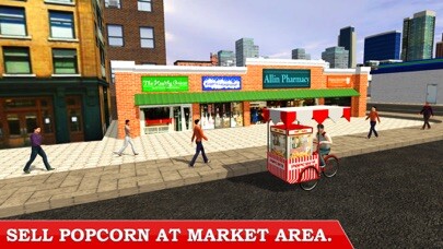 Emulate iPhone app Popcorn Hawker 3D Simulation –Be City Delivery Boy using MyAndroid