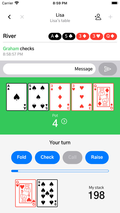 Emulate iPhone app Pop-in Poker using MyAndroid