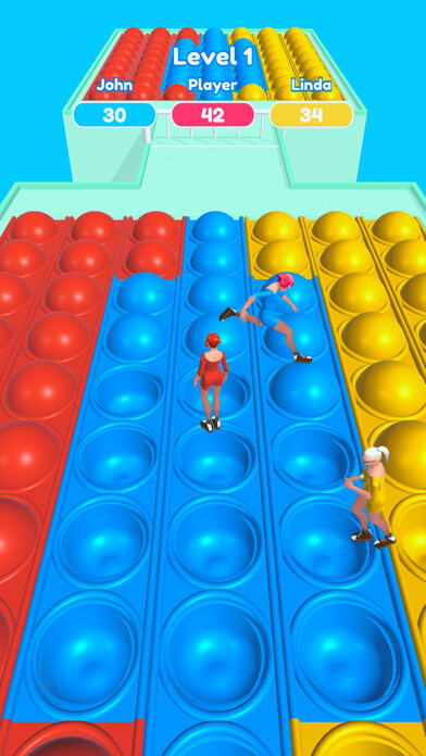 Emulate iPhone app Pop-it Challenge using MyAndroid