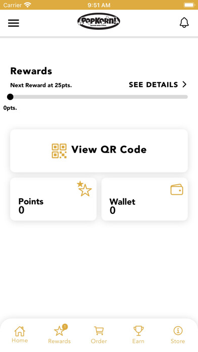 Emulate iPhone app PopKorn Rewards using MyAndroid