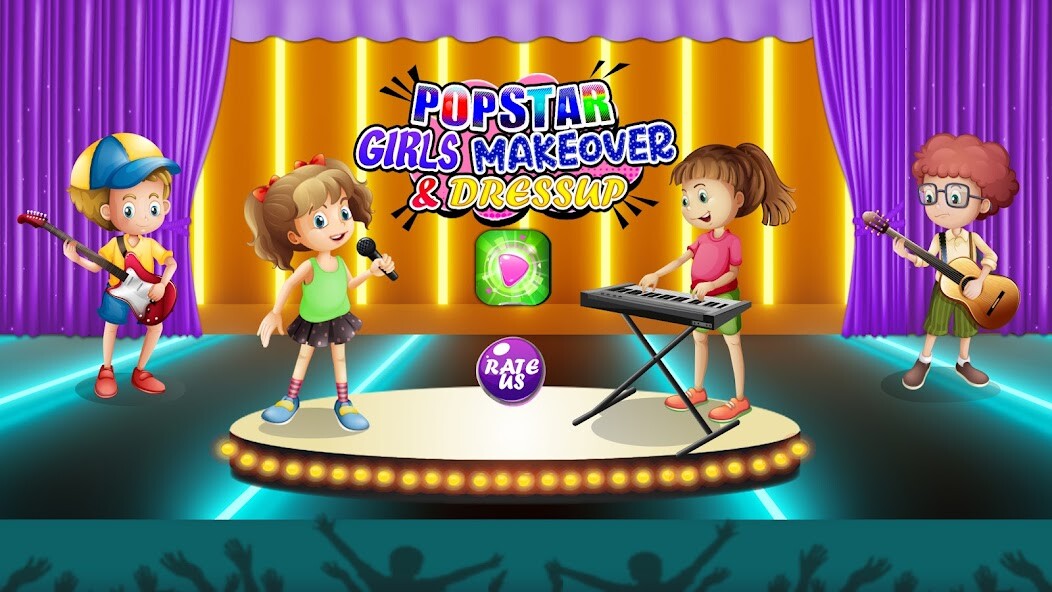 Run android online APK Popstar Girls Makeover  Dress up from MyAndroid or emulate Popstar Girls Makeover  Dress up using MyAndroid