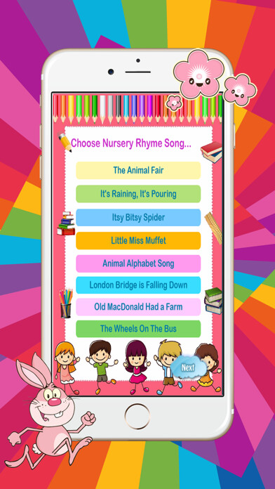Emulate iPhone app Popular Old Nursery Rhymes List With Lyrics 4 Kids using MyAndroid