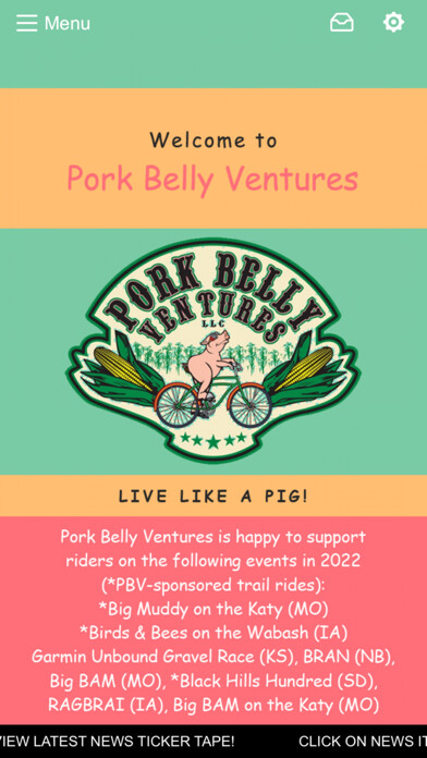 Emulate iPhone app Pork Belly Ventures using MyAndroid