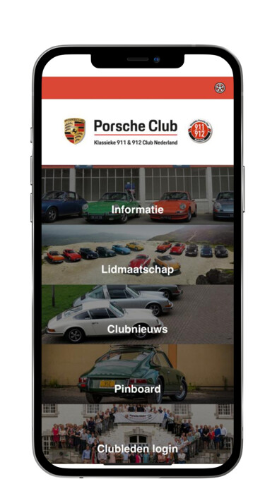 Emulate iPhone app Porsche 911-912 Club NL using MyAndroid