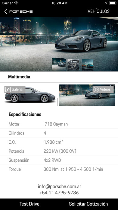 Emulate iPhone app Porsche Service Argentina using MyAndroid Emulate iPhone app Porsche Service Argentina using MyAndroid